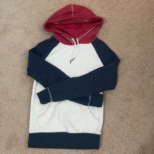 Red white and blue sweatshirt